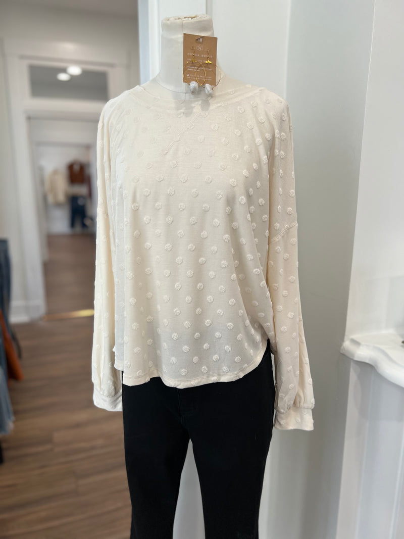 Just A Dream Dot Top-Cream