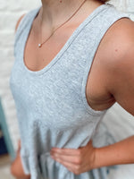 ZZZ Poppie Leopard Tank- Light Grey
