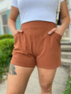 Move Freely Active Shorts-Brown Patina