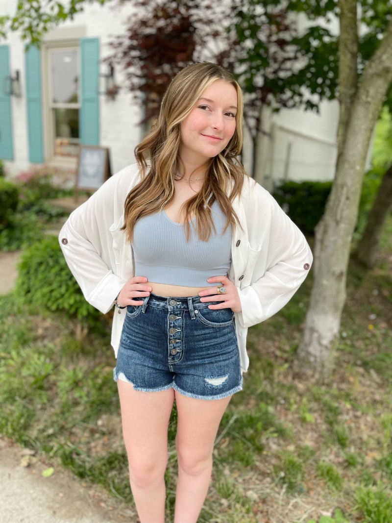 Need, Must, Want Button Up Top