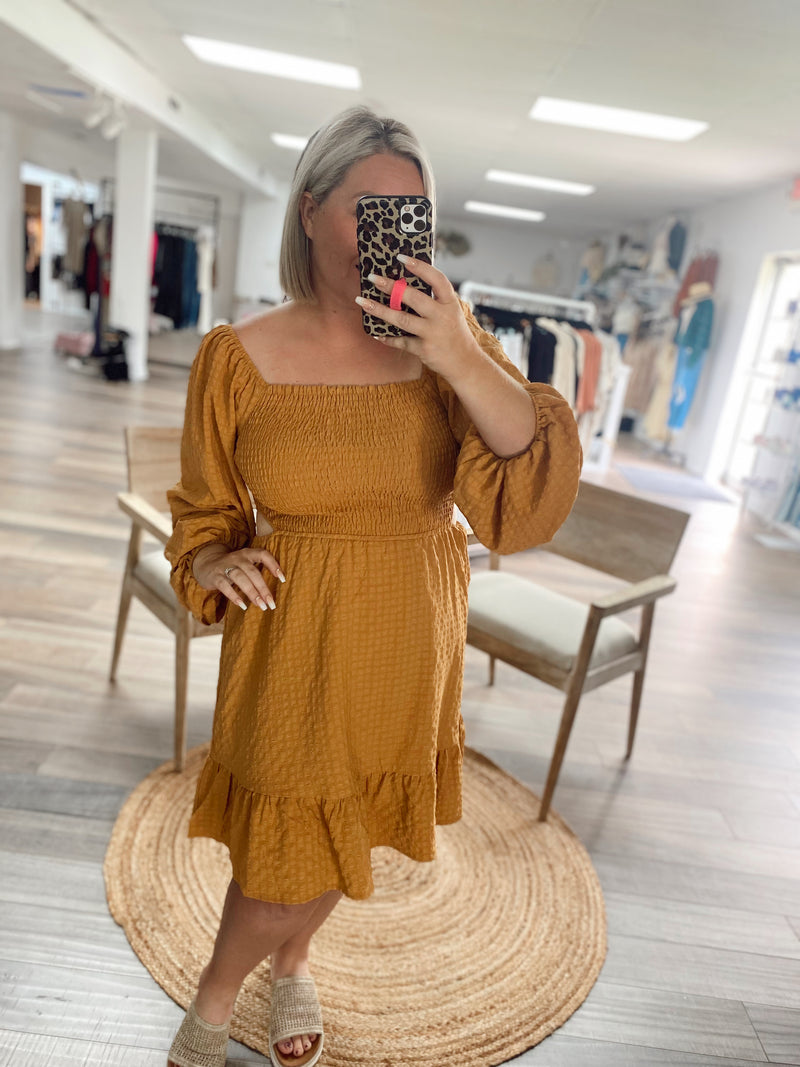 Charming Beauty Cut Out Woven Dress
