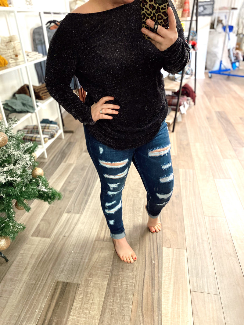 Mia Distressed Dark Wash Jeans