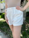 Lauryn Twill Shorts-Off White
