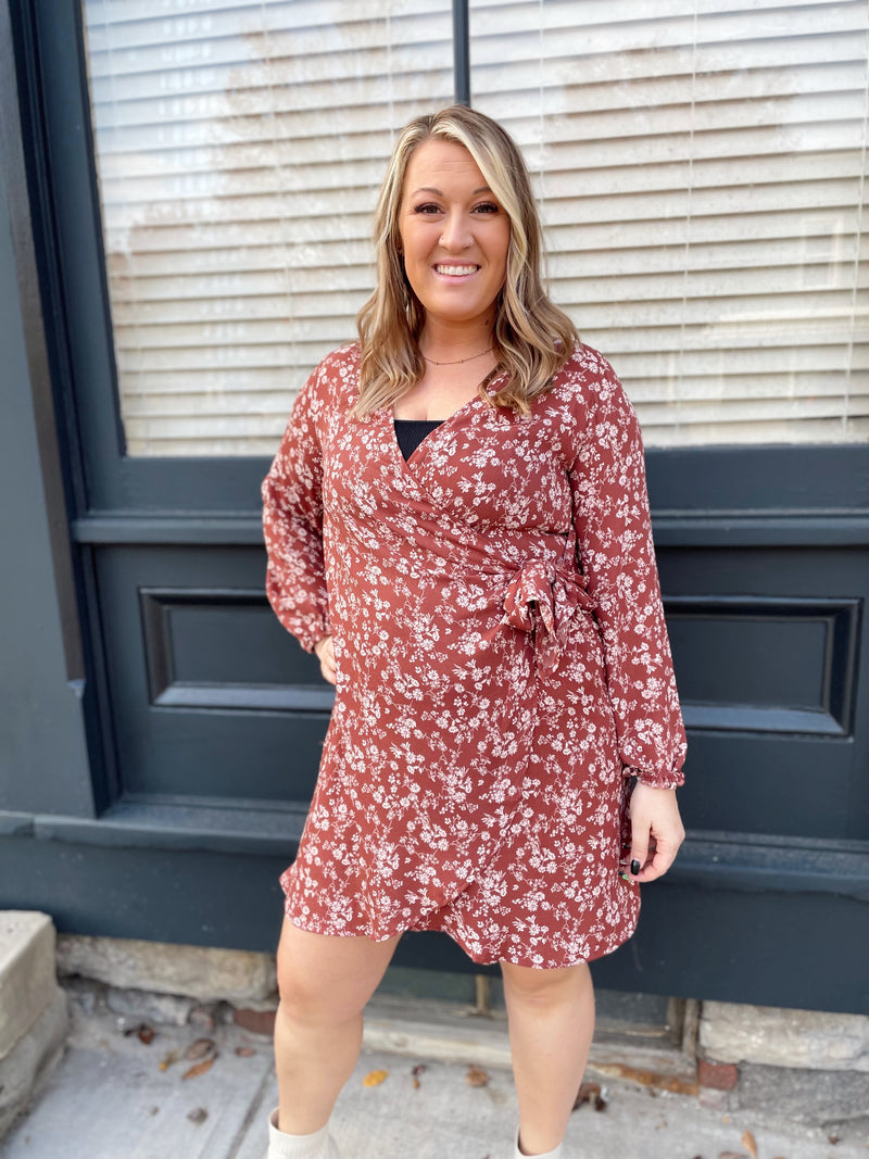 Whitley Floral Wrap Dress