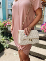 ZZZ Catalina Quilted Purse-Beige
