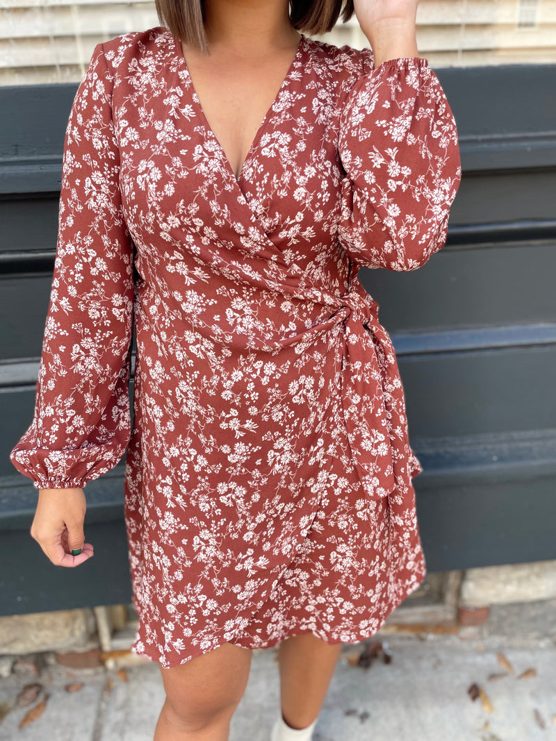 Whitley Floral Wrap Dress