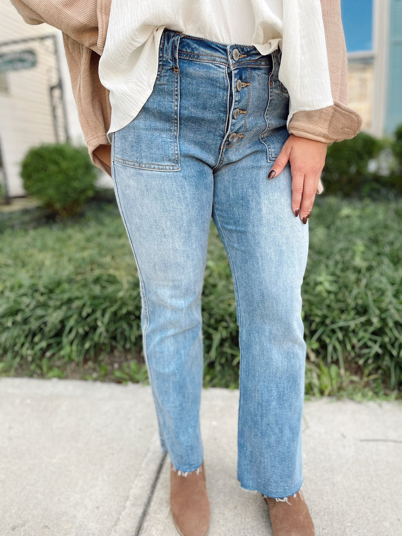 Jemma Button Front Denim