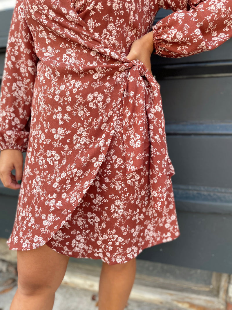 Whitley Floral Wrap Dress