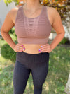 Kataleya Laser Cute Sports Bra-Mauve