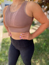 Kataleya Laser Cute Sports Bra-Mauve