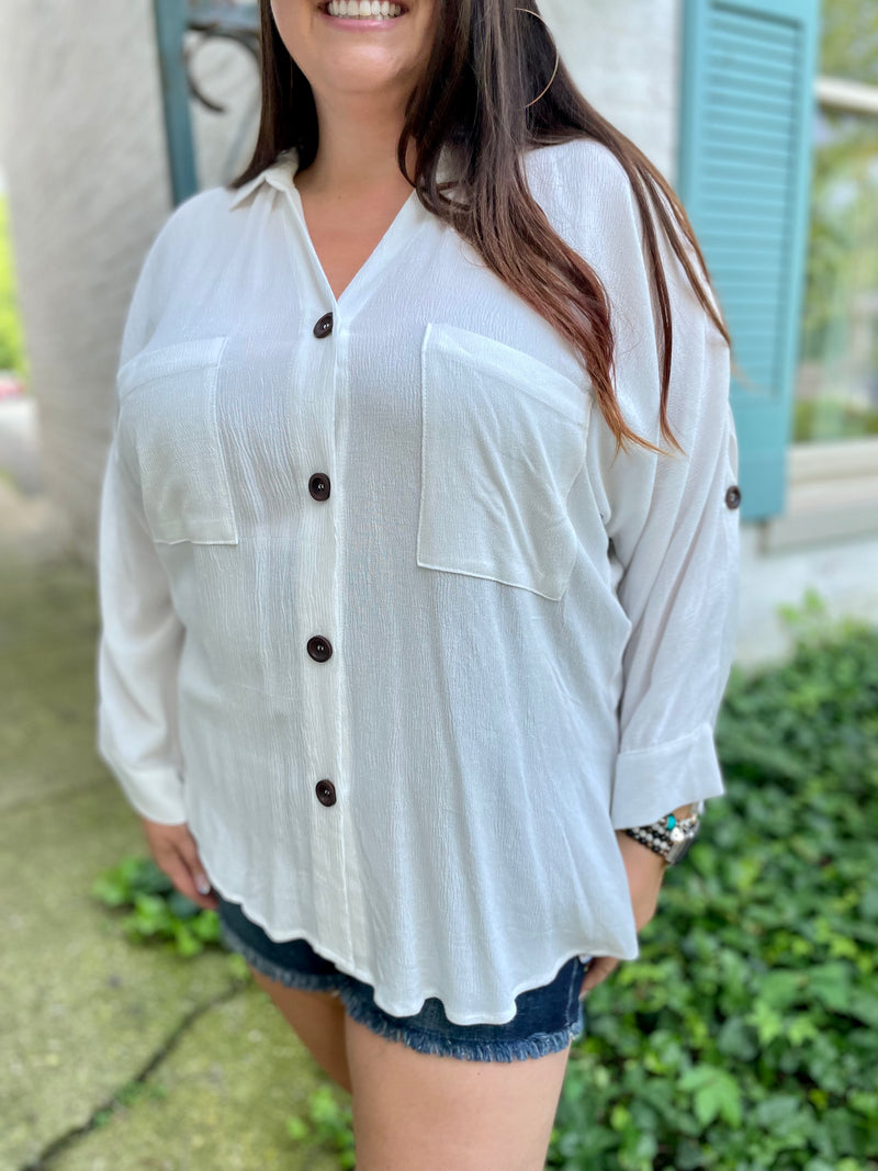 Need, Must, Want Button Up Top