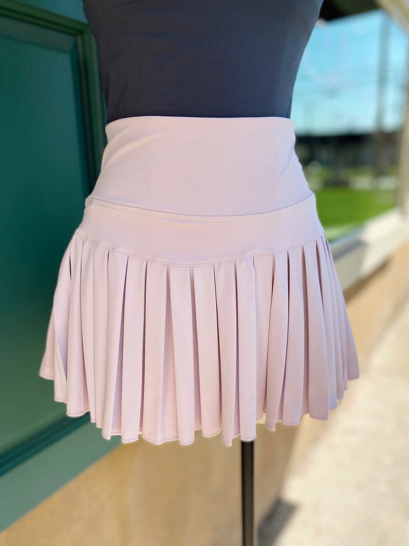 Sporty Gal Active Tennis Skirt-Pale Purple/Pink
