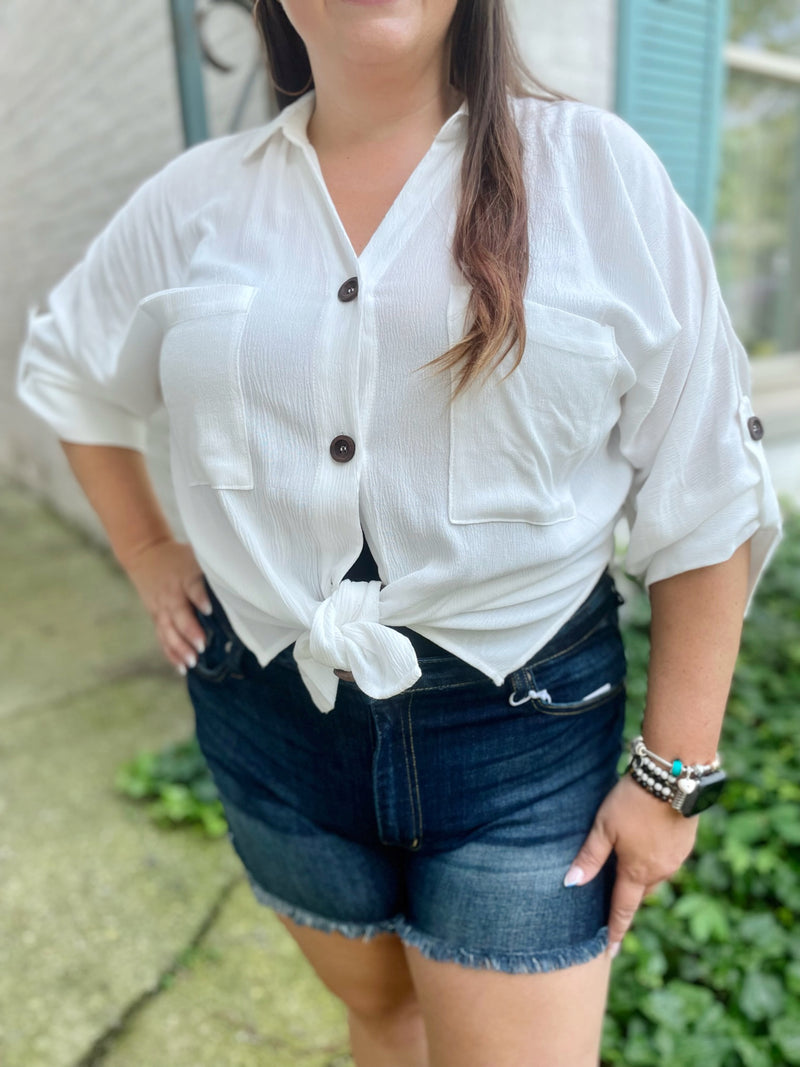 Need, Must, Want Button Up Top