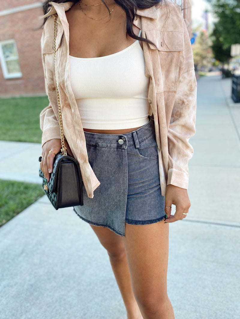 Skyler Mineral Wash Skort
