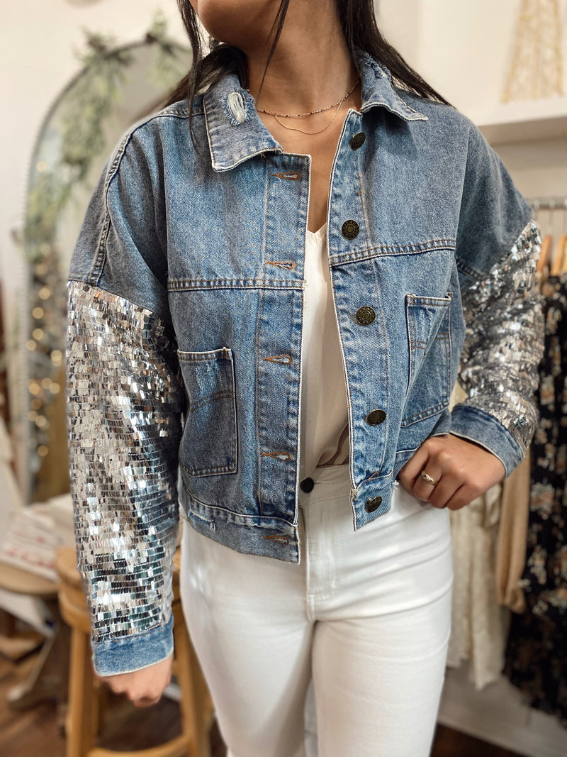 Nashville Sequin Denim Jacket