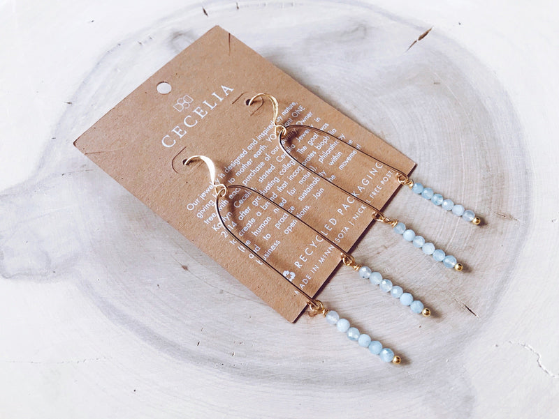 Gold Filled Geometric Earrings