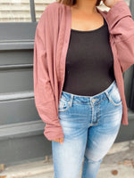 Leslie Button Down Top-Red Bean