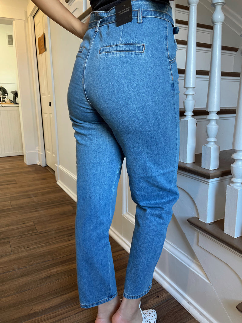 Retro High Rise Slouch Trousers