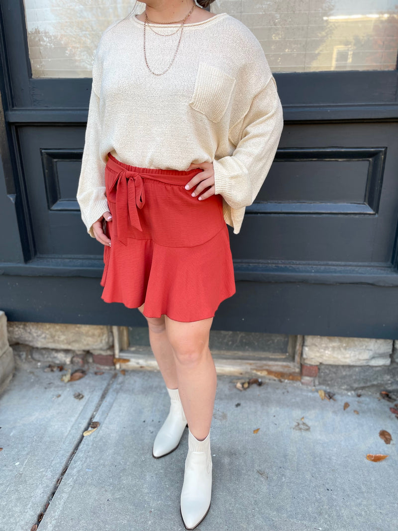 Adeene Tie Skort