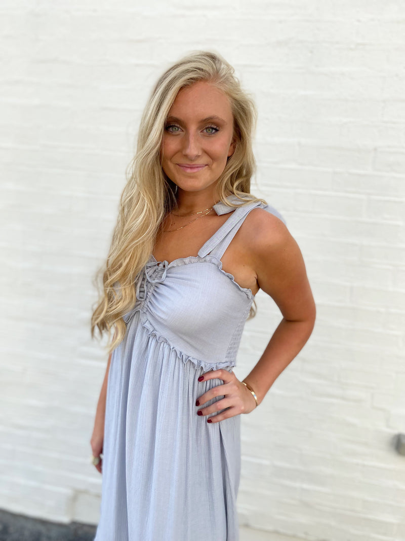 Kasey Smocked Midi Dress