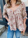 Halle Floral Print Top