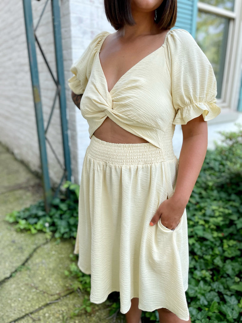 Oh Honey Puff Sleeve Dress