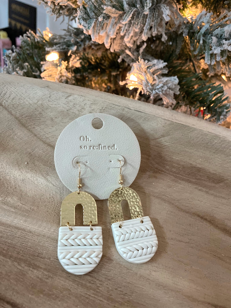 Patterned Clay Earrings