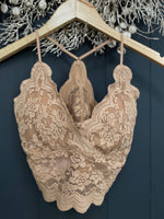 Heartbreaker Extended Length Bralette-Milk Tea