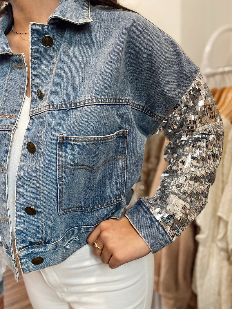 Nashville Sequin Denim Jacket