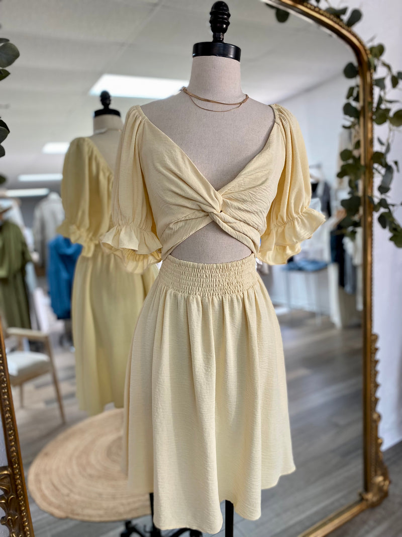 Oh Honey Puff Sleeve Dress
