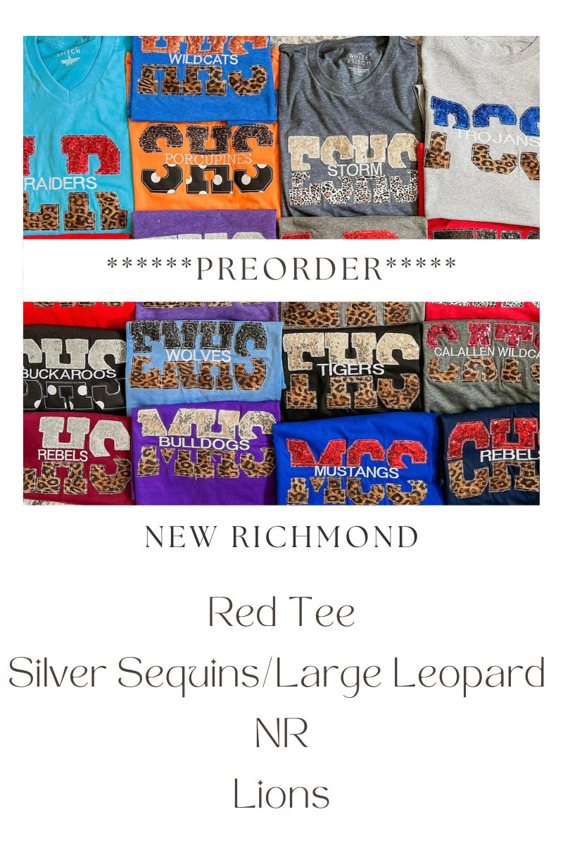 NEW RICHMOND School Spirit Tee **FINAL SALE**