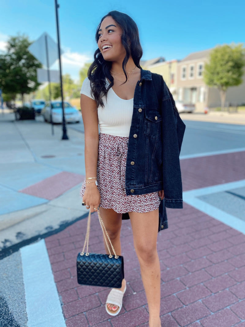 Linnea Floral Mini Skirt