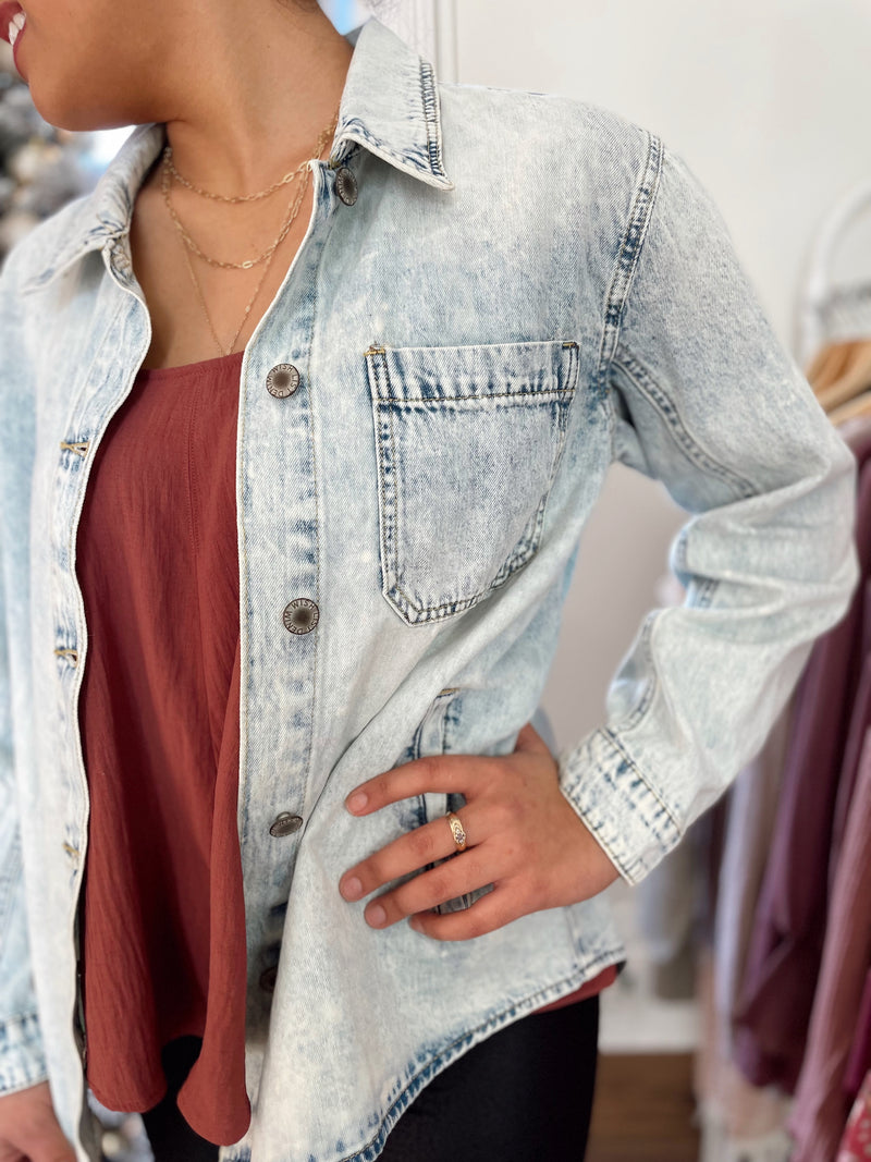 Lillee Denim Jackets-Denim