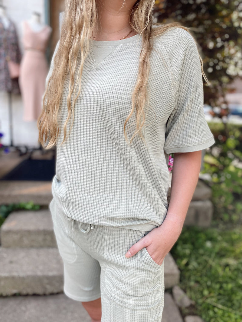 Leia Waffle Knit Bottoms