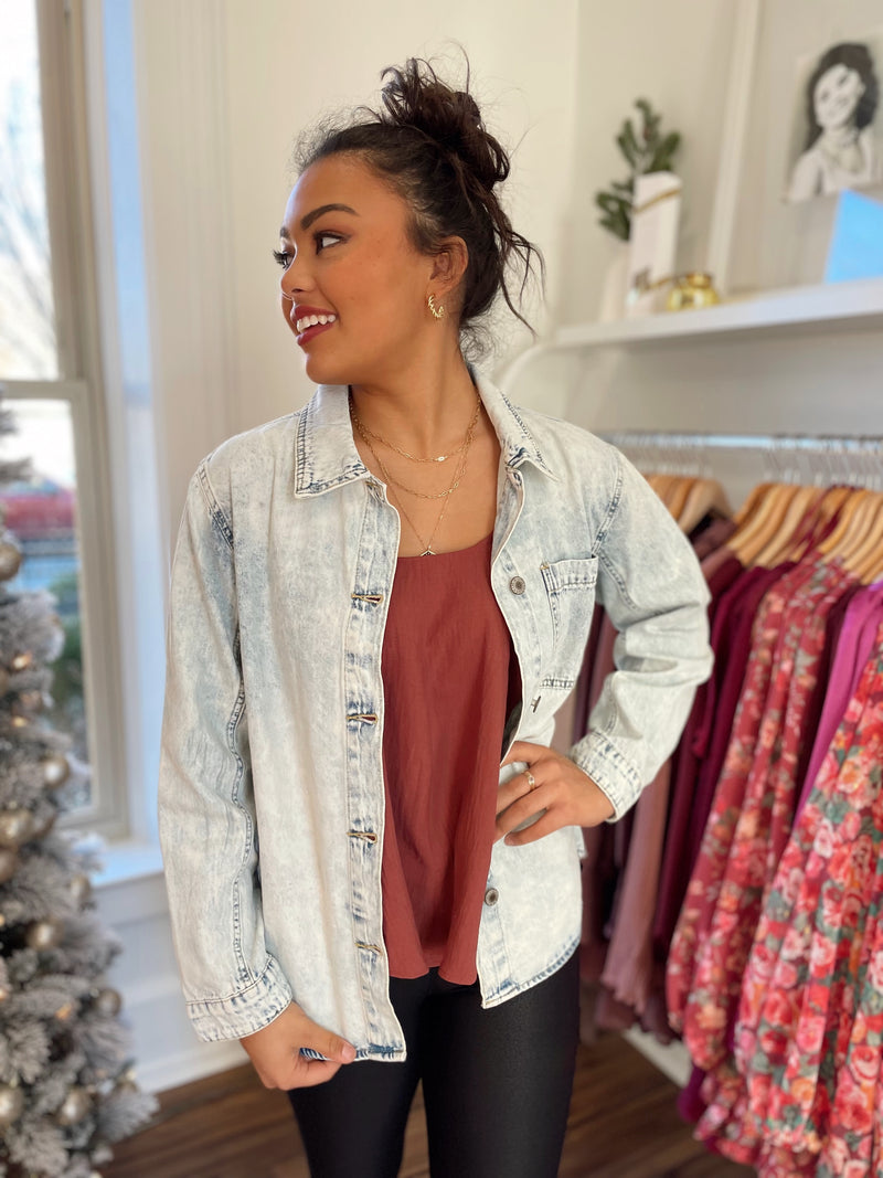 Lillee Denim Jackets-Denim