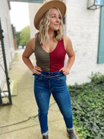 Cara Color Block Contrast Bodysuit