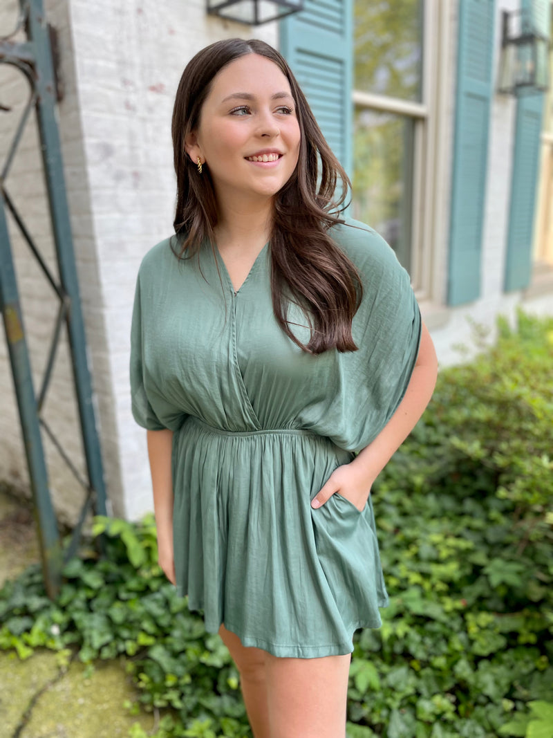 Macie Satin Romper