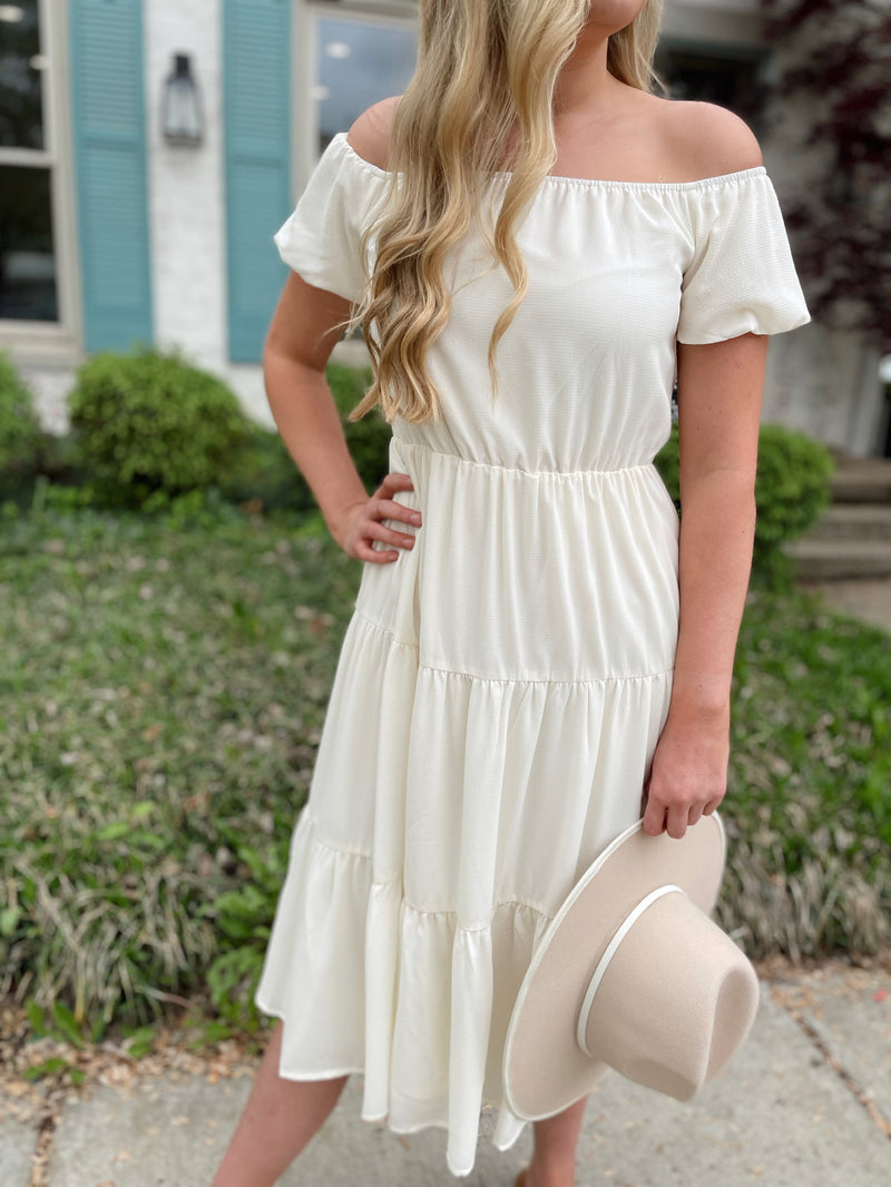 Round Trip Midi Dress-Lemon