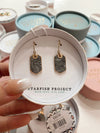 Ink Stone Earrings in Heather Gray