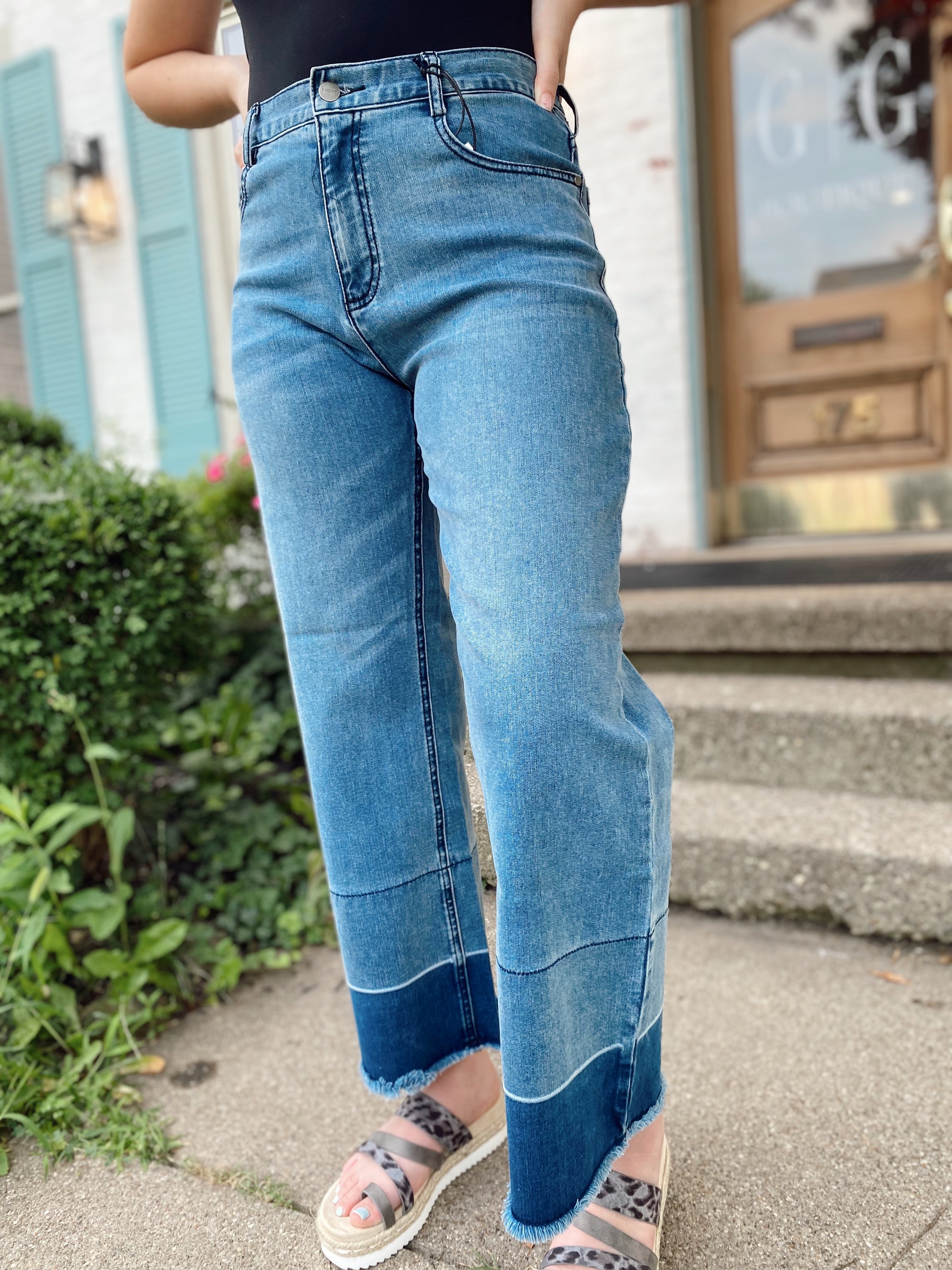 Carolina Wide Leg Crop Jeans