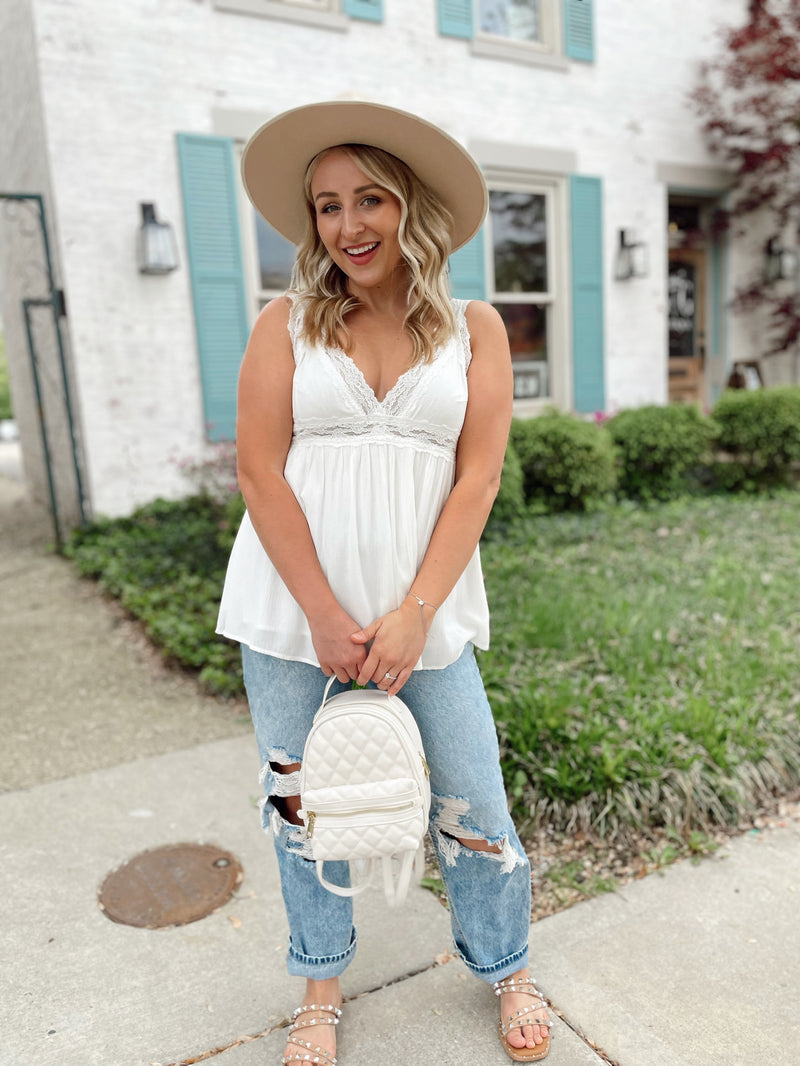 Romantic Day Lace Tank