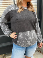 Mosalyn Camo Print Hoodie