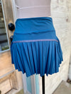 Sporty Gal Active Tennis Skirt-Deep Blue/Green