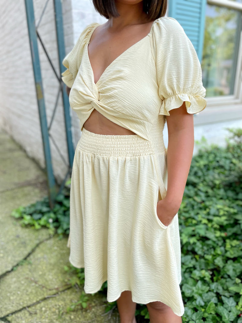 Oh Honey Puff Sleeve Dress