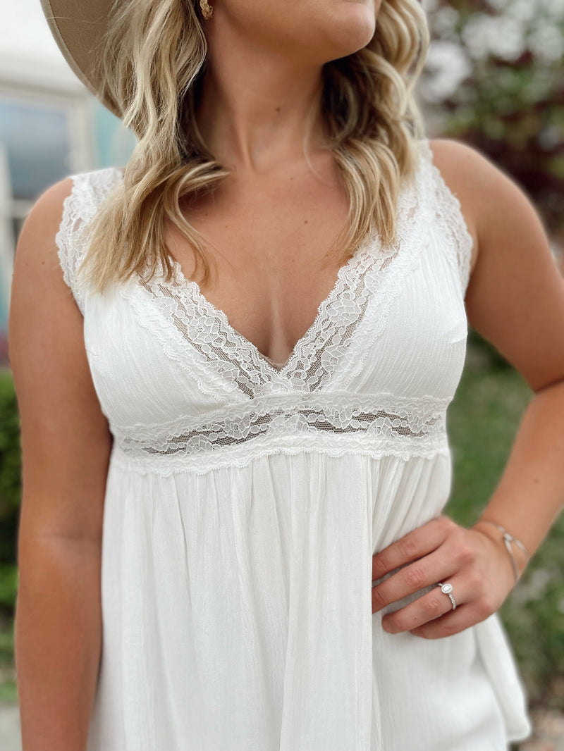 Romantic Day Lace Tank