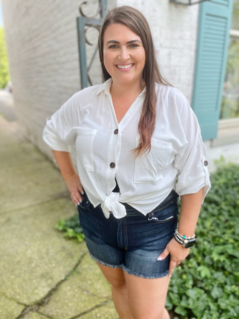 Need, Must, Want Button Up Top