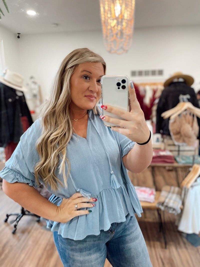 Clara Linen Top
