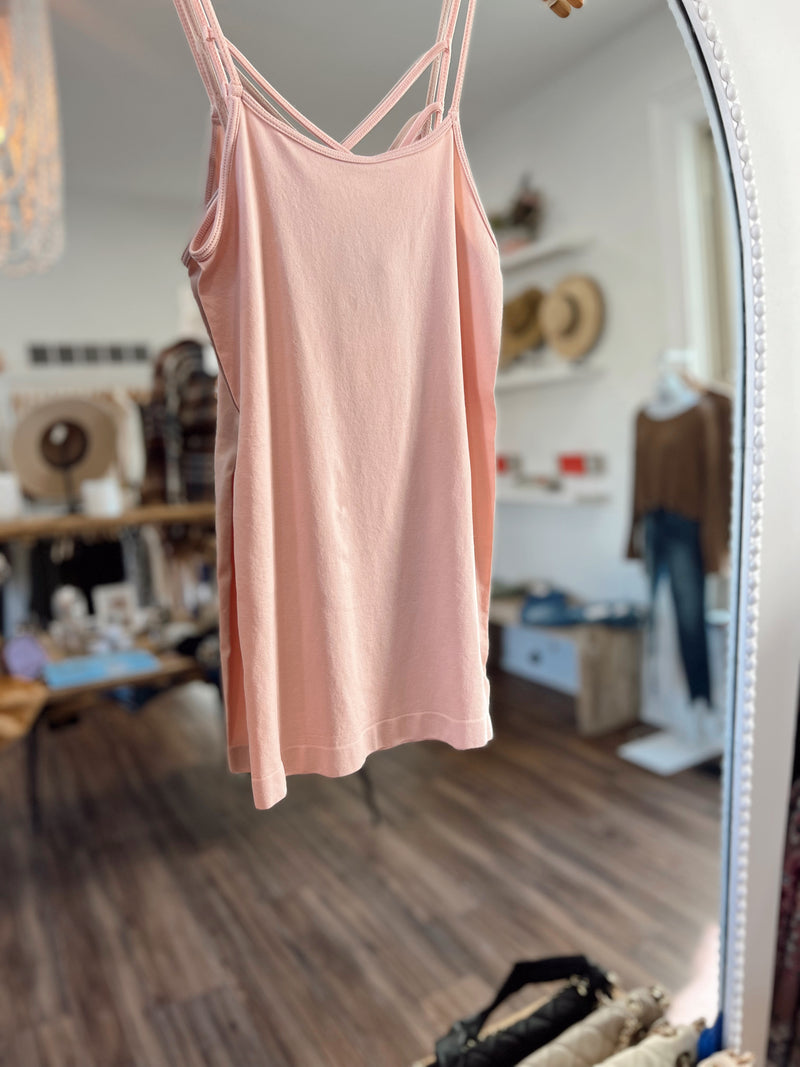 Polley Seamless Tank Top- Blush