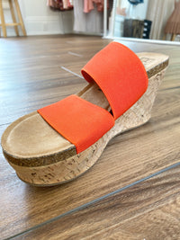 BARE All Orange Platform Wedge | Matisse