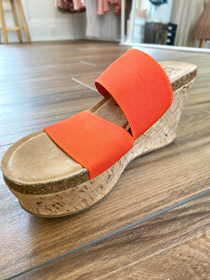 BARE All Orange Platform Wedge | Matisse